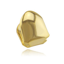 Small Single Tooth Cap Grills Hip Hop Style Teeth Grill Golden Dental Braces Teeth Makeup Tools Supplies