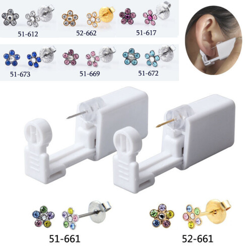 1 Unit Disposable Safe Sterile Piercing Unit For Gem Nose Studs Piercing Gun Piercer Tool Machine Kit Earring Stud Body 1