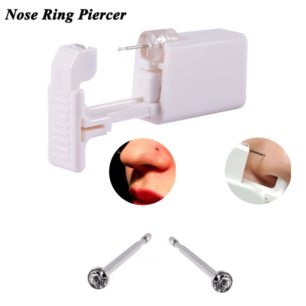 Multicoloured 1 Unit Disposable Safe Sterile Piercing Unit For Gem Nose Studs Generation More Safe Nose Piercing Gun Piercer Machine Kit