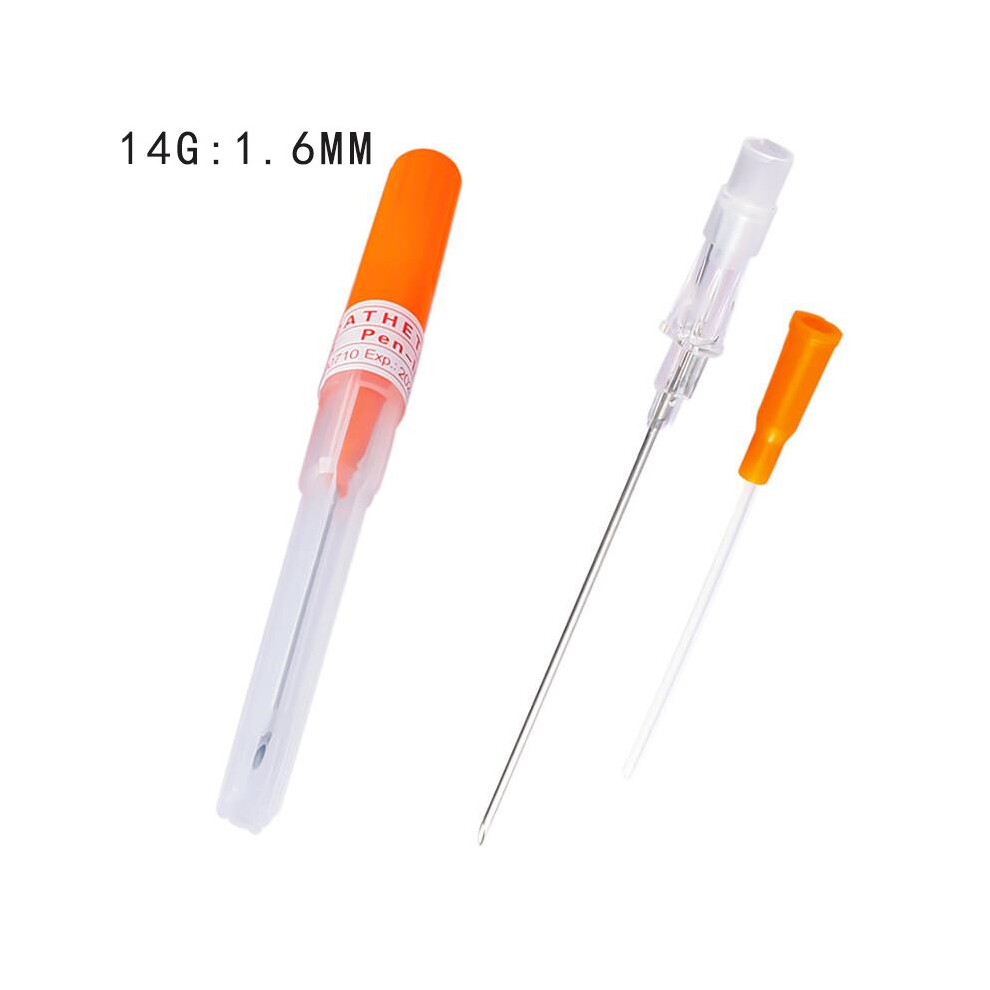 Multicoloured 5Pcs/Lot Disposable Piercing Needles I.v Catheter Tattoo Needles Sterilised Body Piercing Tool Ear Nose Needles 14G 16G 18G 20G