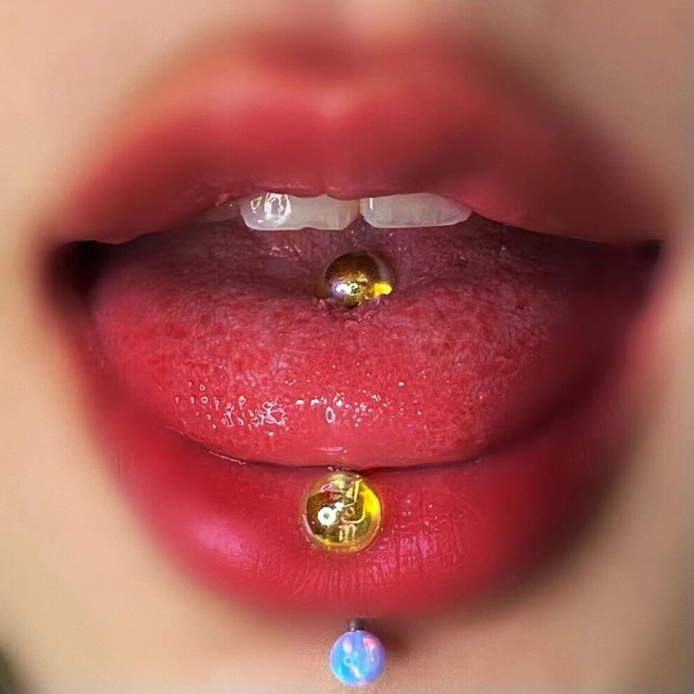 White) 1pcs Acrylic Colorful Punk Tongue Piercing Jewelry Studs Piercing  Body for Women Tongue Rings Sexy Accessories on OnBuy