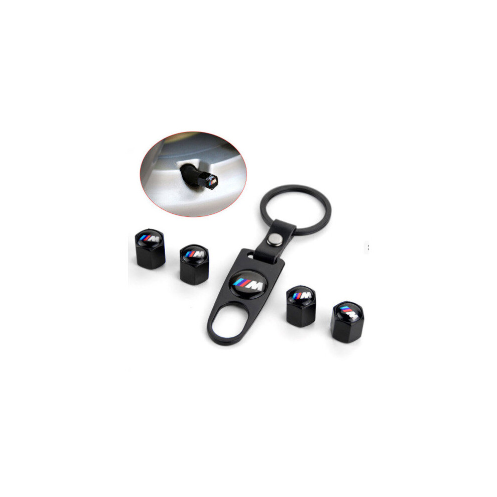 4Pcs Wheel Tire Dust Stem Air Valve Caps With Wrench Keychain For Bmw 5701510941658
