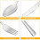 Σετ μαχαιροπήρουνων 24PCS Brushed Silver από ανοξείδωτο χάλυβα Κουτάλι Μαχαίρι Πιρούνι Set 3