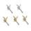 Bunny Ring Nos Piercing Stud Bunny Nase Piercing Crystal Rabbit Šperky Rabbit Cartoon Nariz Piercing Stud Real Piercing 2