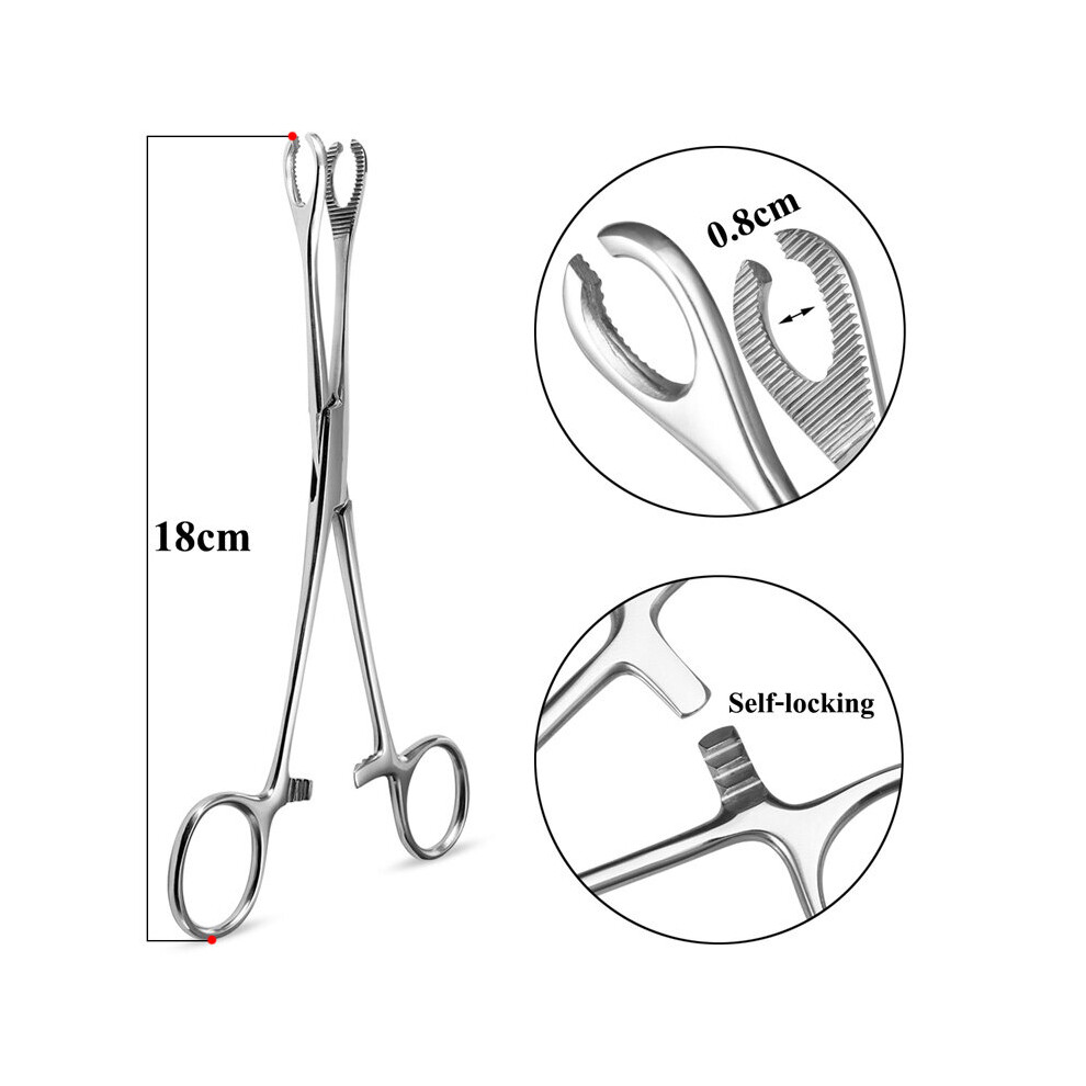 Multicoloured Surgical Steel Body Piercing Tool Forceps Needle Pipe Clamp Tweezers Open Close Ring Ball Plier Lip Belly Septum Piercing Tools