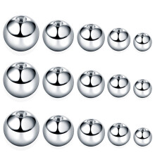 100Pcs/lot Stainless Steel Screw Balls Accessories For Lip Nipple Belly Tongue Eyebrow Ear Piercing Rings Body Jewelry Parts