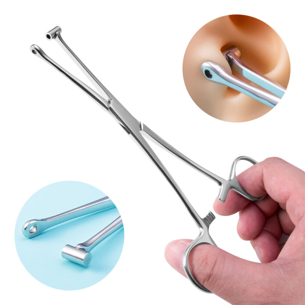 Multicoloured 1Pc Semi-Closed Safety Piercing Plier Forcep 316L Surgical Steel Septum Tragus Ear Piercing Forceps Piercing Jewelry Clamps Tool
