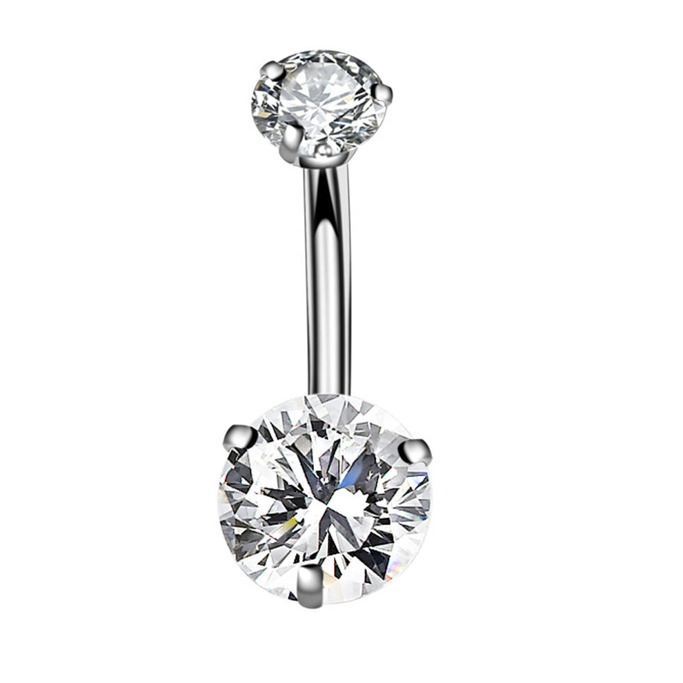 Sexy Double Zircon Anti Allergy Lounger Titanium Earrings Ear Nail Belly Button Rings Navel Piercing ???????-image-OPC-PBRG6ZQ-NEW