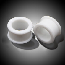 (Sky blue) 3-38mm Big Size Hollow Silicone Flexible Double Flared Flesh Ear Tunnel Plugs Phimosis Stretcher Rings Gauge Expander Stretchers