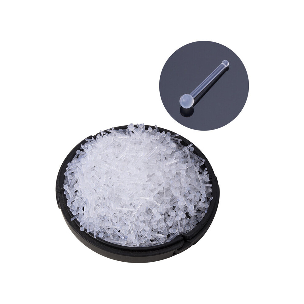 (Red) 10-100pcs Clear Acrylic Nose Ring Stud Transparent Invisible Straight Nostril Ear Piercing Prevent Allergy Retainer Body Jewelry-image-OPC-PBRG8WD-NEW