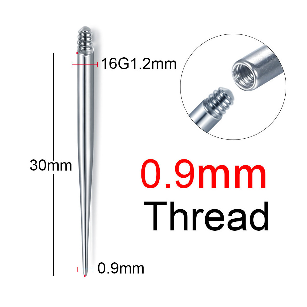 1PC Titanium Insertion Pin Taper Piercing Stretching Tool for Internally & Externally Threaded Jewelry Body Piercing Tools