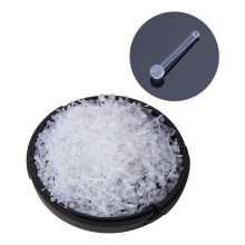 (White) 10-100pcs Clear Acrylic Nose Ring Stud Transparent Invisible Straight Nostril Ear Piercing Prevent Allergy Retainer Body Jewelry