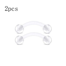 Piercing Retainer Clear Bioflex Flexible Nose Tongue Eyebrow Tragus Navel Belly Nipple Barbell Lip Labret Stud Retainer Sean