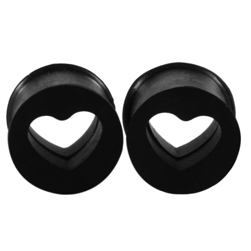 Premium Black Obsidian Plugs | Ear Gauges | Double Flare – ThePlugCrate