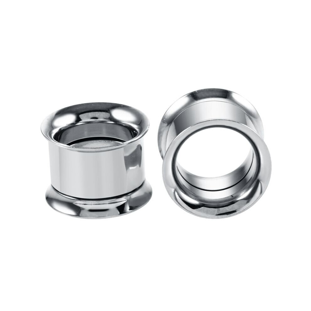 (Yellow) 2Pcs Steel Colorful Anodized Double Flared Internally Thread Screw Fit Ear Flesh Tunnel Plug Ear Gauge Expander Piercing Jewelry-image-OPC-PBRG52V-NEW