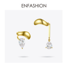 Asymmetric Water Droplets Crystal Ear Cuff Clip On Earrings For Women Earcuff Earings Jewelry E1151