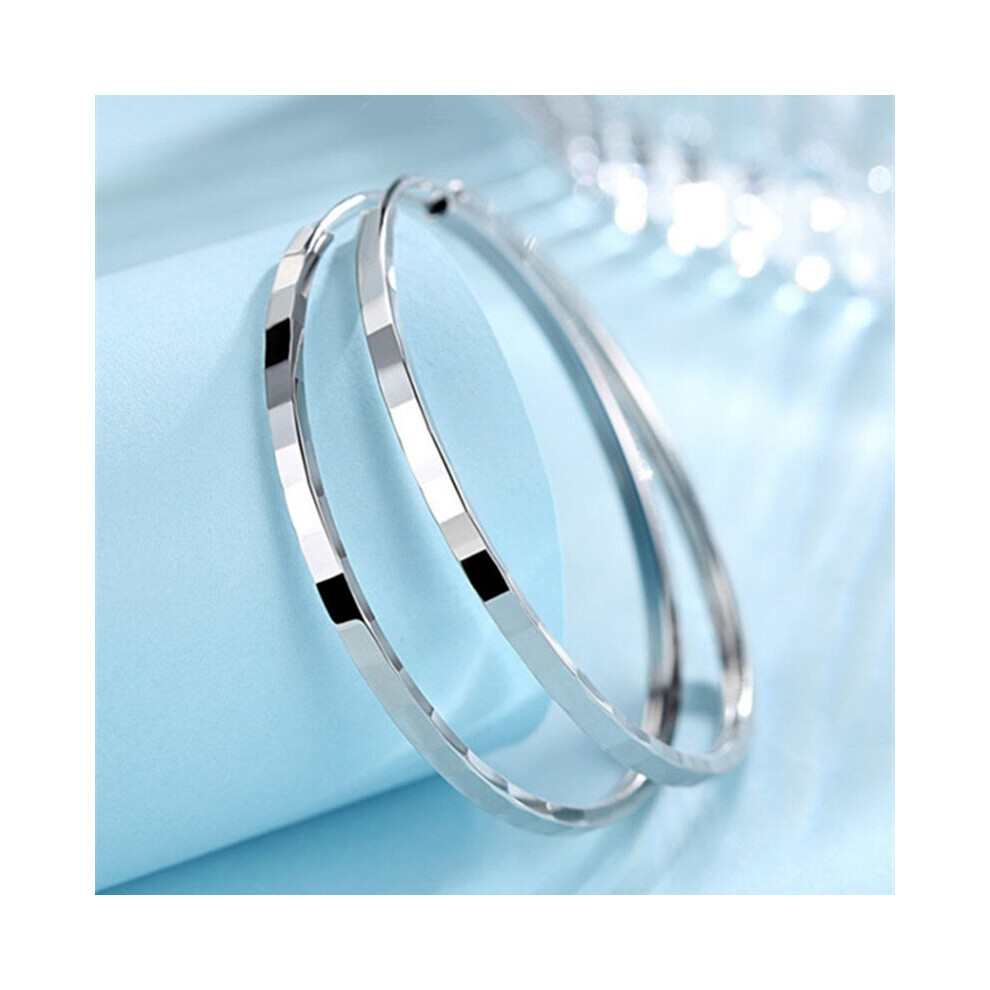 925 Sterling Silver Earrings Hoop Earrings Earrings For Women Big Earrings Personality For Women Multicoloured
