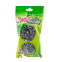 3M Scotch-Brite Stainless Steel Spiral Cleaners - Pack of 2, Heavy-Duty Scrubbers for Tough Cleaning and Rust Removal