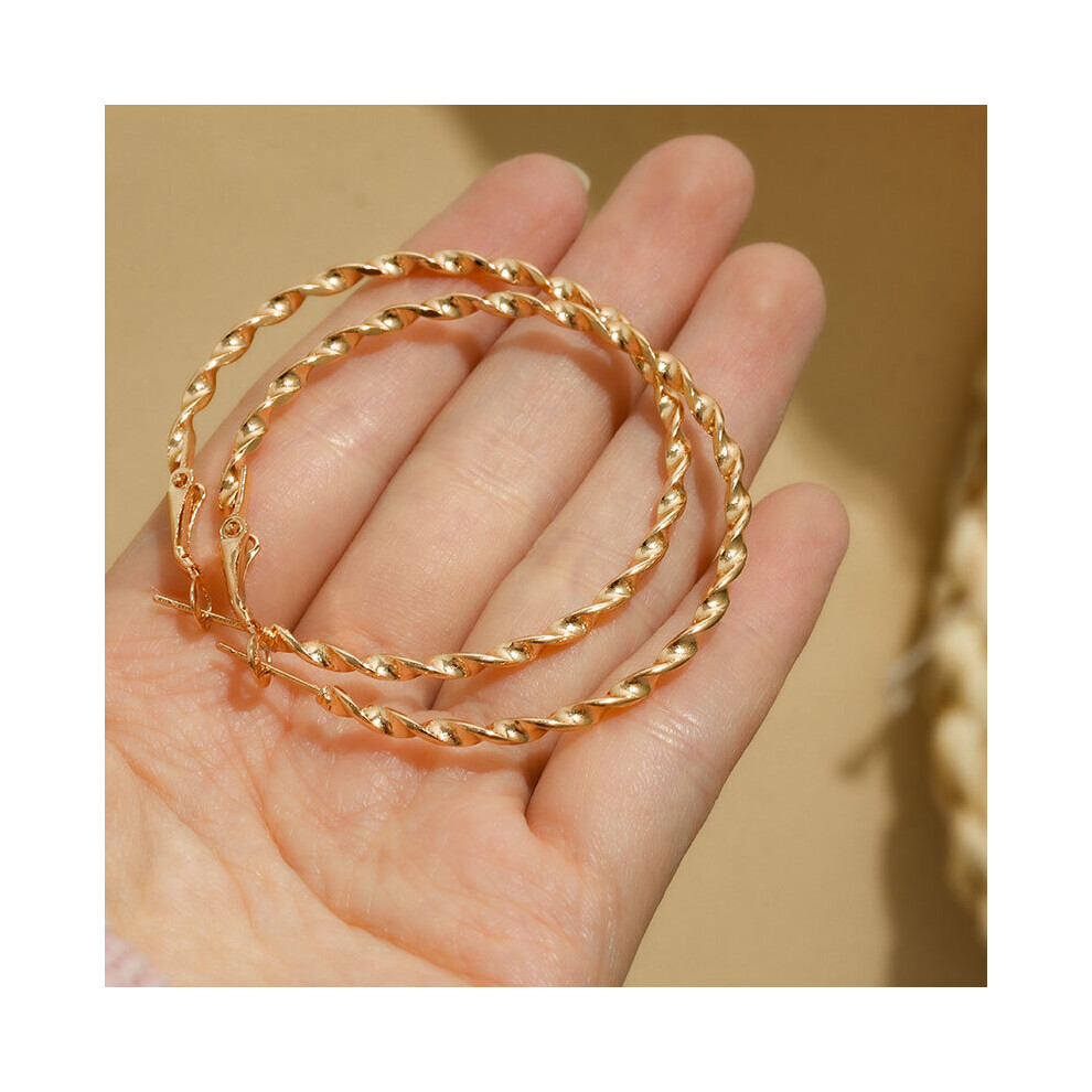 Geometirc Acrylic Round Pearl Hoop Earrings Set For Women Resin Butterfly Round Earrings Jewelry Accessories-image-OPC-PBRGF72-NEW