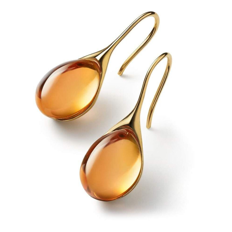 Nine Colors Water Drop Earrings with Faux and Semi Precious Stones Women Hook and Silver Silver Earrings-image-OPC-PBRGG6W-NEW