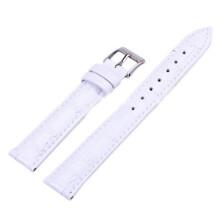 (White, 25mm) DIY Leather Watch Strap Plain Weave Watchband Straps For Watches Women Men Watch Band 12MM, 14MM, 16MM, 18MM, 20MM