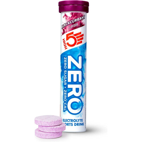 HIGH5 ZERO Electrolyte Hydration Tablets - Blackcurrant, Sugar-Free, with Vitamin C, Sodium & Magnesium - 20 Count