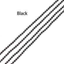 (White, L?25cm???) 5m/lot 1.2 1.5 2.0 mm Metal Ball Bead Chains Findings Bulk Kettingen Necklace Chain For Jewelry Making Supplies DIY Accessories