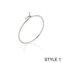 (Black, 12mm) 20pcs/lot Stainless Steel Big Circle Wire Earrings High for DIY Hoop Earring Jewelry Making Accessories Supplies