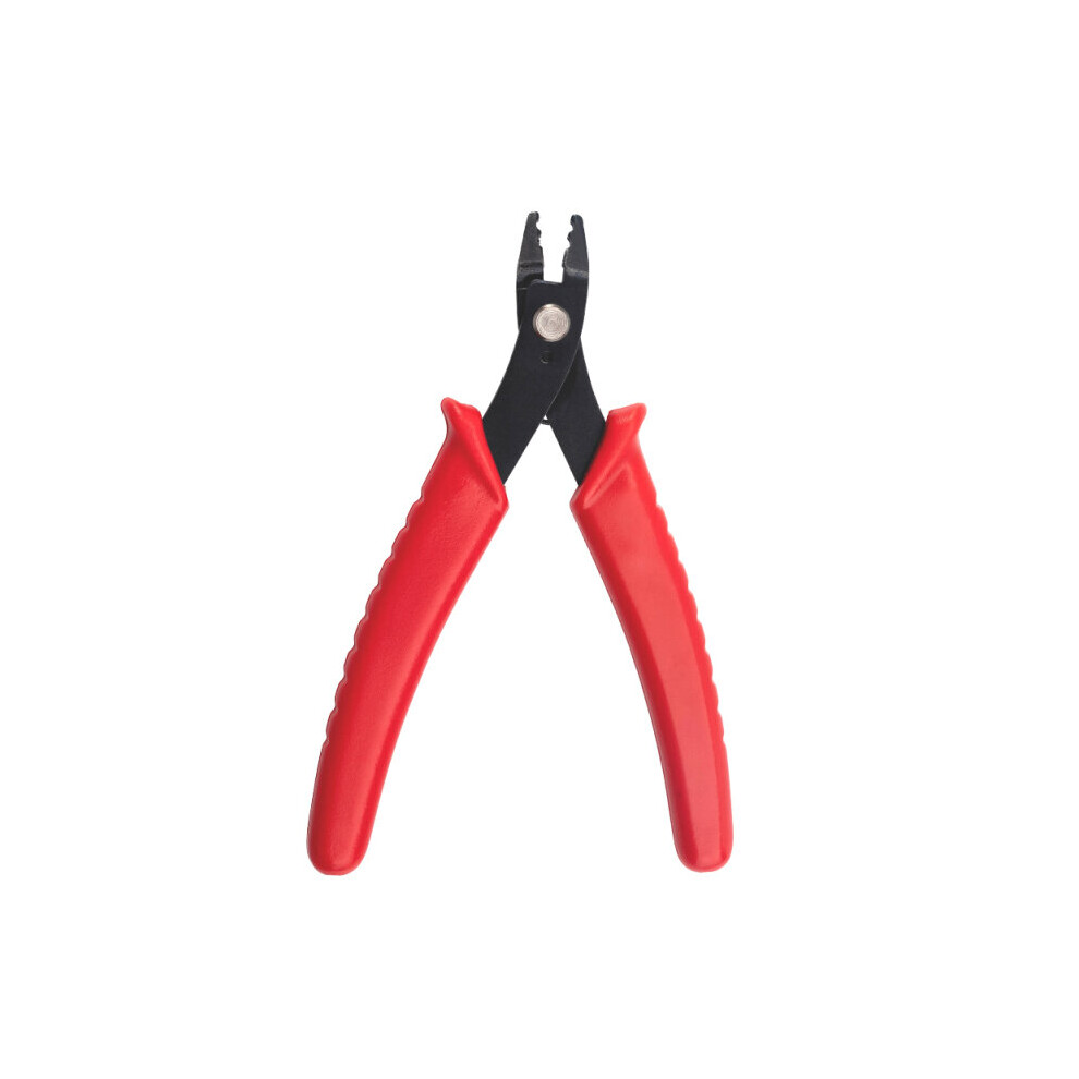45# Carbon Steel Jewelry Pliers For Jewelry Making Supplies Crimper Pliers For Crimp Beads Red Crimping Pliers 12.8X8.3x0.9cm 885485830102
