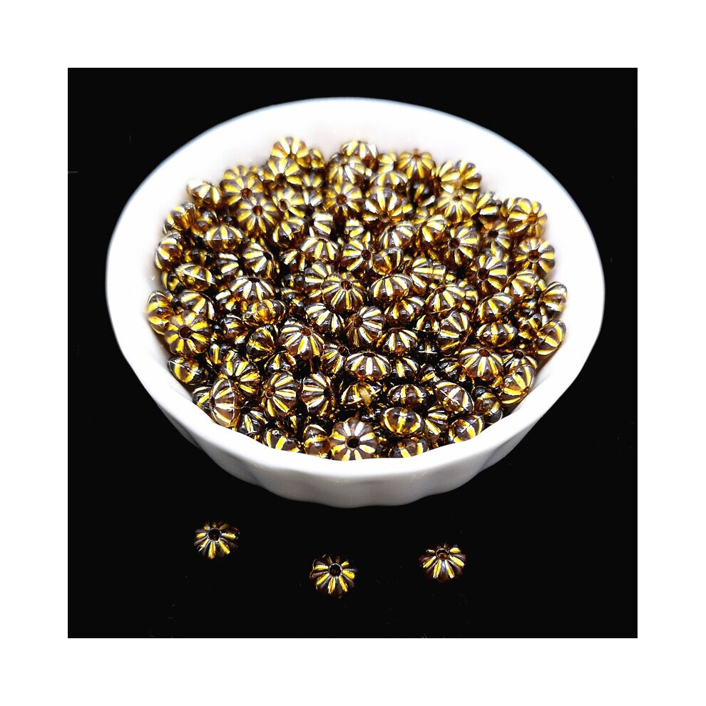 200 pcs Beads Flower Shape Beads Colorful Space Beads for Jewelry Making Pendant Necklace Bracelet DIY-image-OPC-PBRGNGT-NEW