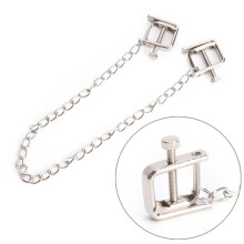 12styles Body jewelry Breast Stimulator Nipple Clips Stainless Steel Metal Chain Nipple Clamps For Women Exotic Accessories