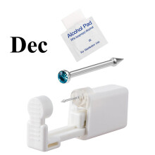 1 Unit Disposable Safe Sterile Piercing Unit For CZ Nose Studs Piercing Gun Piercer Tool Machine Kit Earring Stud Body Jewelry