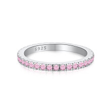 Wong Rain Classic 925 Sterling Silver Lab Sapphire High Carbon Diamonds Gemstone Wedding Band Ring Fine Jewelry