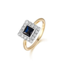 Engagement Rings Sweet Romantic Sapphire Rings For Women 925 Silver Vintage Gemstone Jewelry Anniversary Party