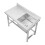 Living And Home Free Standing Stainless Steel Kitchen Sink with Platform 4