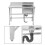 Living And Home Free Standing Stainless Steel Kitchen Sink with Platform 5