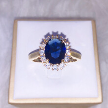 Cellacity Silver 925 Ring for women With Oval sapphire gemstone silver charm female Jewelry Engagement wedding party