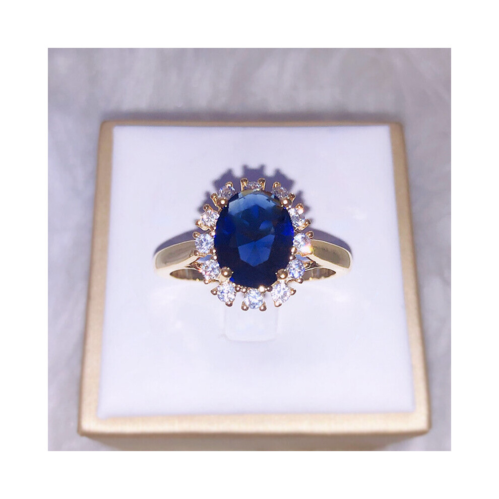 Cellacity Silver 925 Ring For Women With Oval Sapphire Gemstone Silver Charm Female Jewelry Engagement Wedding Party Red