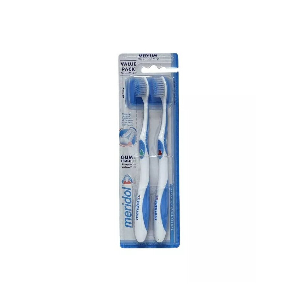 Meridol Medium Toothbrush 2's  Medium Toothbrush for Oral Care (2's)