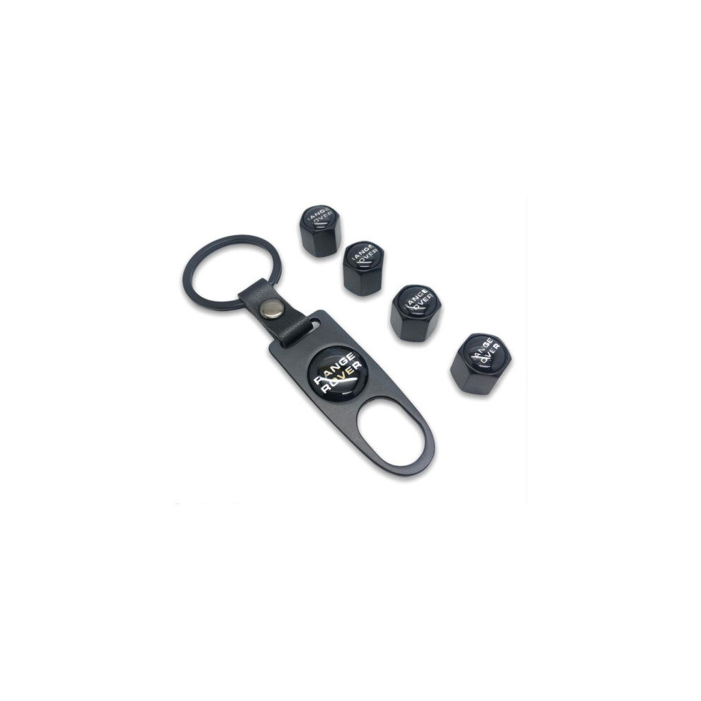 Land Rover 4Pcs Car Tyre Air Valve Stem Cap With Keyring Wrench 5701510941665
