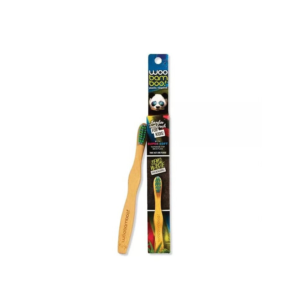 Woobamboo® Zero Waste Packaging Kid's Bamboo Super Soft Toothbrush 1's