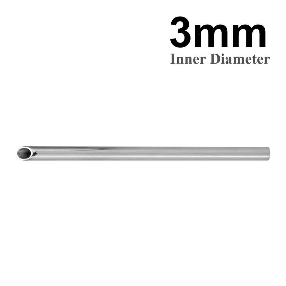 Multicoloured 1Pc 3-9Mm 316L Stainless Steel Piercing Receiving Tube Accepts Needles Needle Receiving Tube Body Jewelry Holding Piercing Tool