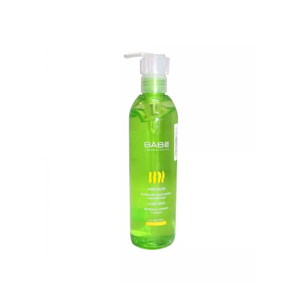 Babe 100% Aloe Gel - Premium Aloe Gel for Intensive Skin Hydration and Nourishment (300 mL)