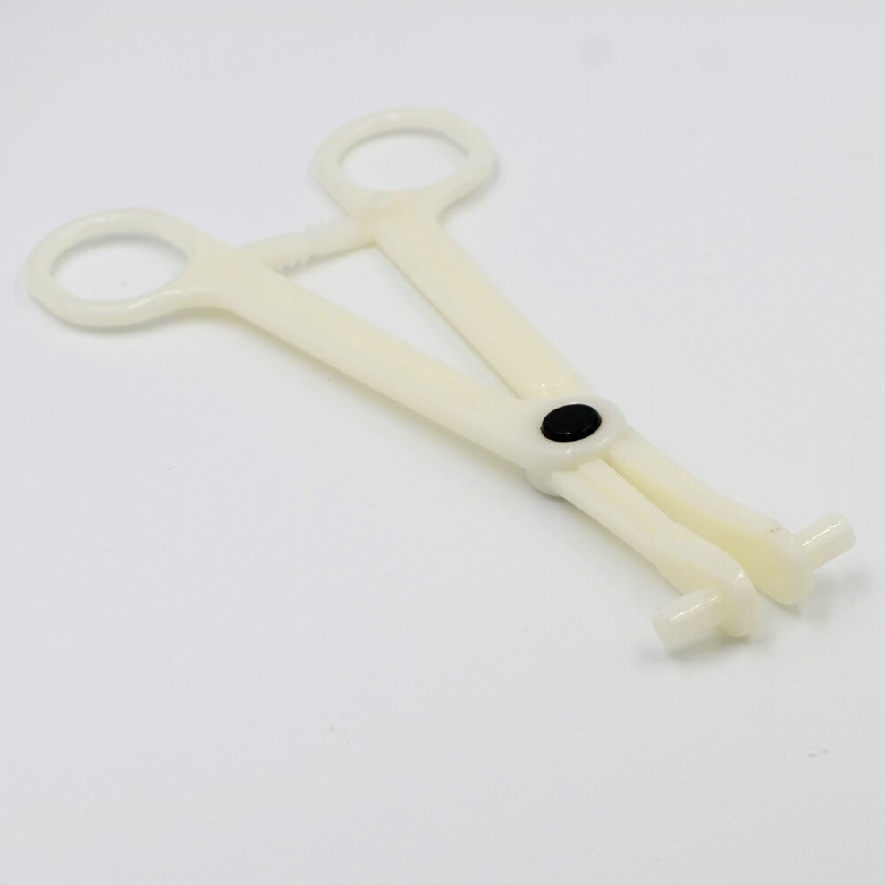 Multicoloured 1Pc Profession Acrylic Disposable Body Piercing Plier Plastic Clamp Ear Lip Navel Nose Tongue Eyebrow Piercing Forcep Tool