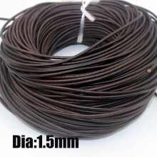 2 Meters Retro High Leather Cord 1.5-10mm Round/Flat Strand Cow Leather Rope Fit Necklace Bracelets DIY Jewelry