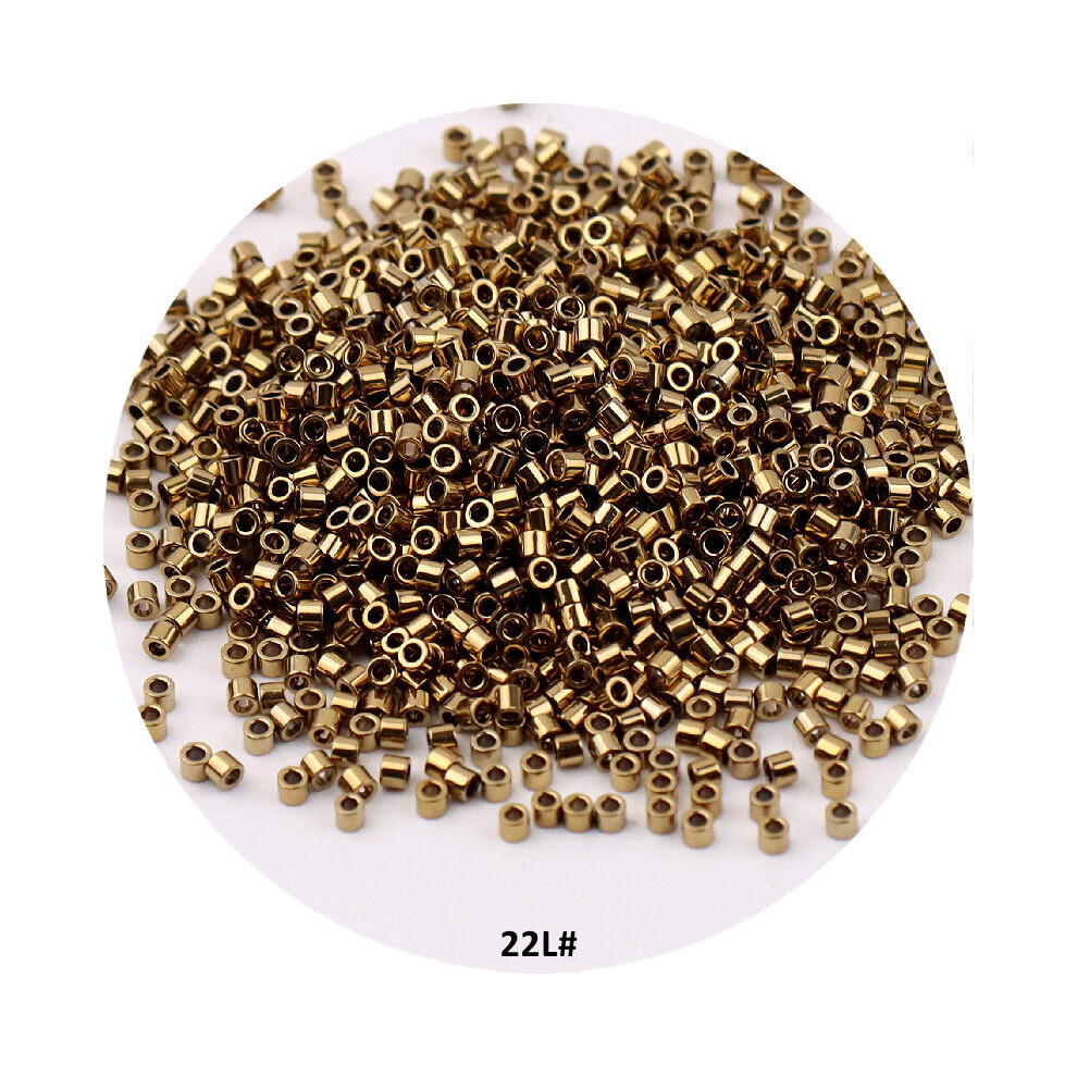 1680Pcs 11/0 1.6mm Metallic Bronze Delica Glass Beads Coffee Gray Glass Seedbeads For DIY Jewelry Making Ornaments Accessories-image-OPC-PBRHC9D-NEW