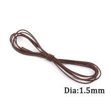2 Meters Retro High Leather Cord 1.5-10mm Round/Flat Strand Cow String Rope Fit Necklace Bracelets DIY Jewelry