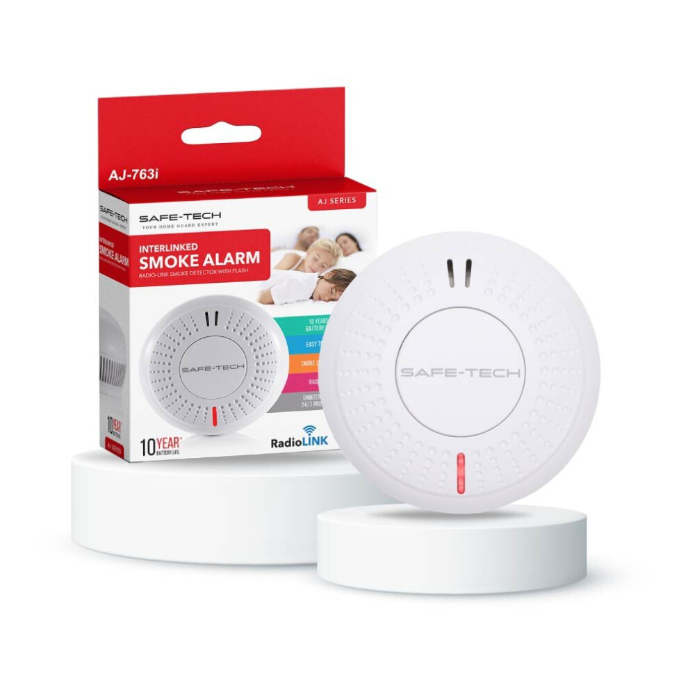 Interlinked Smoke Alarm With 10-Year Tamper-Proof Battery