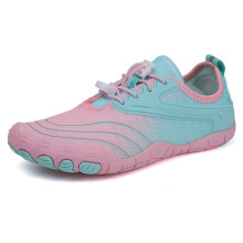 (Pink, UK 7) Water Shoes Mens Womens Kids Quick Dry Swimming Pool Barefoot Aqua Shoes Size