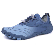 (Blue, UK 10) Water Shoes Mens Womens Kids Quick Dry Swimming Pool Barefoot Aqua Shoes Size